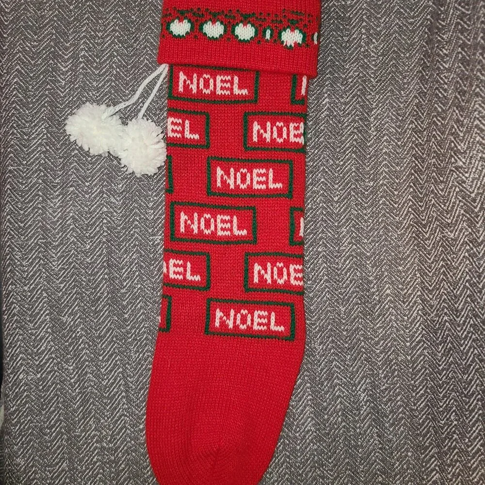 Vintage noel Christmas stocking